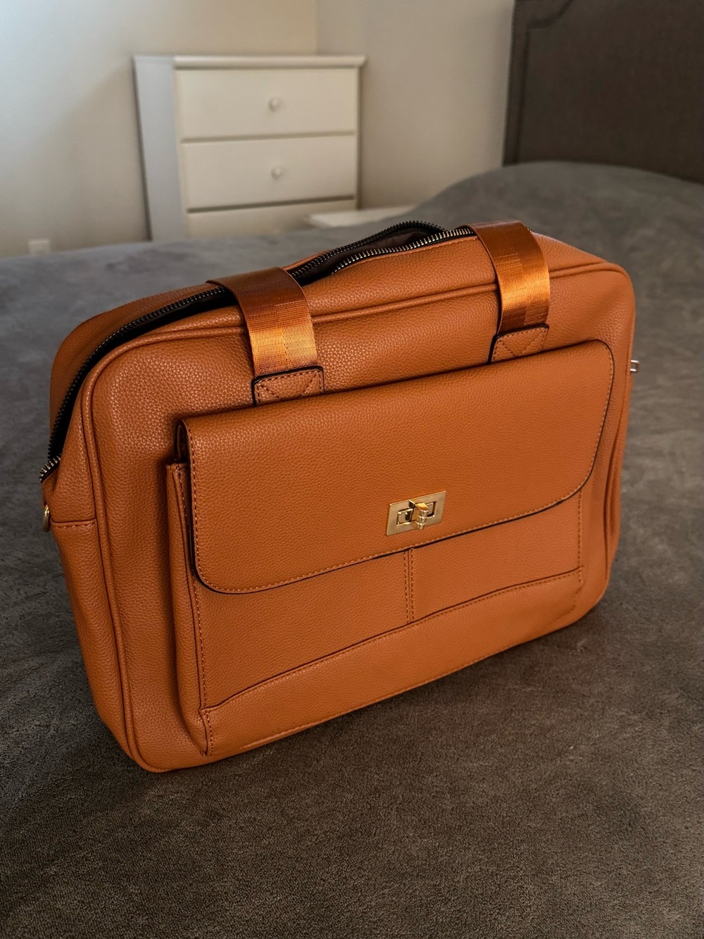 Brand-new vegan leather laptop/work bags.